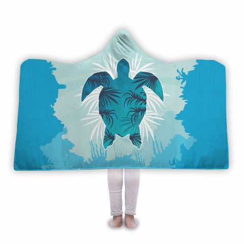Amazing Sea Turtle Hooded Blanket