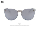 Fashion Women Gothic Eyewear Skull Frame