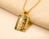 Buddha Light Sparks Small Golden Buddha Pendant