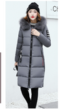 Feather Padded Long Coat
