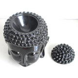 Black Buddha Head  Ceramic Aromatherapy Furnace