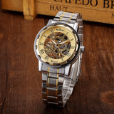 Manual Mechanical Watch (Gold Band)