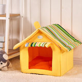 Striped Removable Cover Mat Dog House