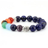 6mm natural stone green Dongling red agate yoga chakra bracelet