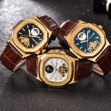 MCE  Leather Watchband Nautilus