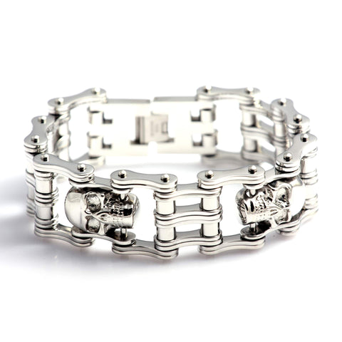 Titanium Skull Bracelet