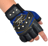 PU Leather Skull Biker Gloves Unisex