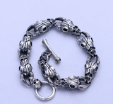 Biker Vintage Argent Bijoux 21 cm