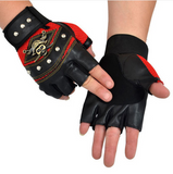 PU Leather Skull Biker Gloves Unisex