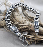 S925 Sterling Silver Dragon Scale Retro Bracelet