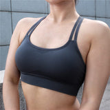 Seamless Hollow Out Fitness Gym Bra