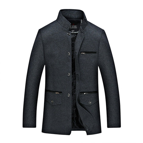 Men's Stand Collar Casual Jacket