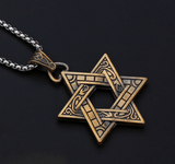 Vintage Hexagram Titanium Steel Pendant
