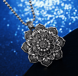 Tibet Mandala Pendant - (SELF-DEFENSE CHAIN ATTACHABLE - SEE DESCRIPTION FOR COMPATIBILITY)