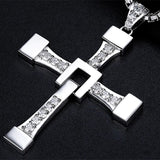 Titanium Necklace and  Pendant Cross .925