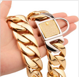 Cuban Link Dog Collar Stainless Steel