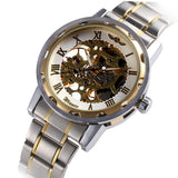 Manual Mechanical Watch (Gold Band)
