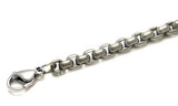 Titanium 4MM Box Chain Link Necklace 20"