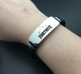 Fortnite Stainless Steel Bracelet Laser Print Silicone Bracelet