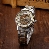 Manual Mechanical Watch (Gold Band)