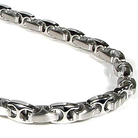 Titanium Kay Nitrogen Stainless Steel Men's Link Necklace Chain 22"