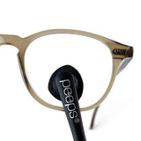 CarbonKlean Peeps Eyeglass Lens Cleaner - Efficient and Durable Carbon Microfiber Technology - Exclusively Used by NASA - 500 Uses (Red Soft Touch) 3 Pack