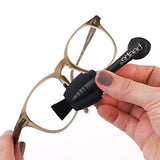 CarbonKlean Peeps Eyeglass Lens Cleaner - Efficient and Durable Carbon Microfiber Technology - Exclusively Used by NASA - 500 Uses (Red Soft Touch) 3 Pack