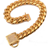 Cuban Link Dog Collar Stainless Steel