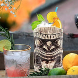 Tiki Mugs Set – Large Ceramic Tiki Mug, Cocktail Mugs for Mai Tai, Punch, Pina Colada, and Tropical bar Drinks (TIKISET)