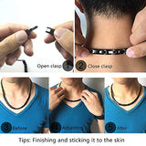 38 Titanium Magnetic Cross Necklace for Men Large Width Titanium Fashion Also has a Healthy Function, Gift Selection (Black, 19.17 (in)) …