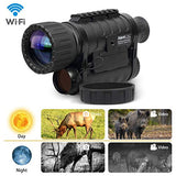 Bestguarder WG-50Plus 6x50mm WiFi Digital Night Vision Infrared IR Monocular with 32G Memory and Camera & Camcorder Function Takes 30mp Photo & 720p Video from 1300ft for Night Hunting or Viewing