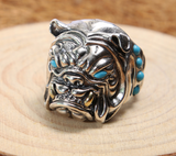 Bulldog Silver Ring