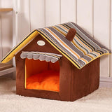 Striped Removable Cover Mat Dog House