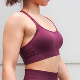 Seamless Hollow Out Fitness Gym Bra