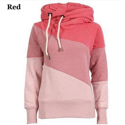 Women's Color Block Pullover Hoodies
