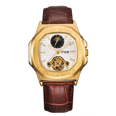 MCE  Leather Watchband Nautilus