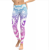 JIGERJOGER 2018 new blue decolorization Mandala Pink leggings women plus size XL Athletic Yoga Leggings Running fitness workout pants