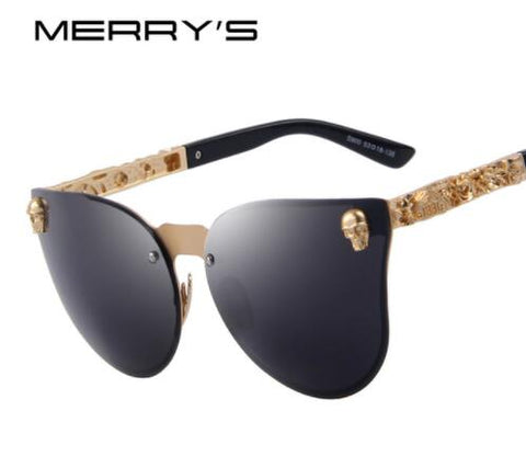 Fashion Women Gothic Eyewear Skull Frame