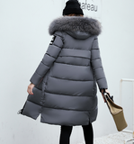 Feather Padded Long Coat