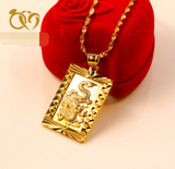Buddha Light Sparks Small Golden Buddha Pendant