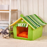 Striped Removable Cover Mat Dog House