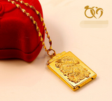 Buddha Light Sparks Small Golden Buddha Pendant