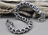 S925 Sterling Silver Dragon Scale Retro Bracelet