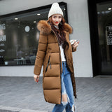 Feather Padded Long Coat