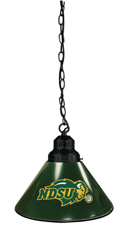 North Dakota State Pendant Light with Green Shades