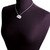 Black Easter Egg with Clear Crystal Band - Strong and Courageous - Cross Necklace