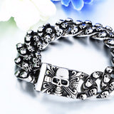 Domineering Gothic Silver Plated Bracelets