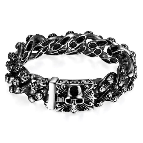 Domineering Gothic Silver Plated Bracelets