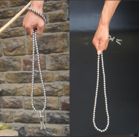 Self Defense 108 Buddha Beads Necklace