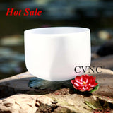 Chakra Frosted Quartz Crystal Singing Bowl